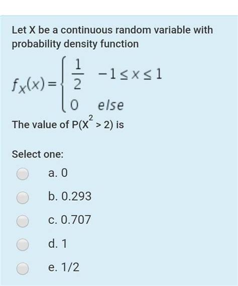 Solved Two Independent Random Variables X And Y Uniformly Chegg