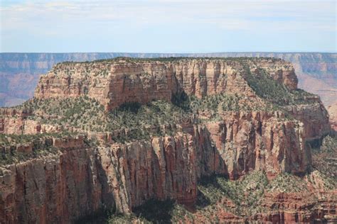 Wotans Throne Formation Grand Canyon North Rim Stock Photo - Image of ...