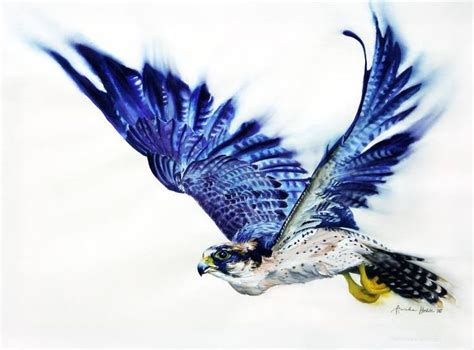 Peregrine Falcon I Painting | Falcon art, Original animal painting ...