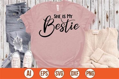 She Is My Bestie Graphic By Mottakinkha1995 Creative Fabrica