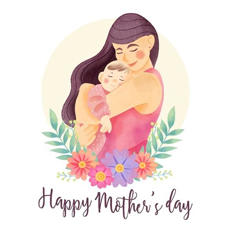 Premium Vector Watercolor Mother S Day Greeting