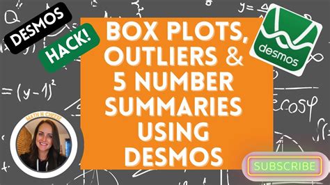 How To Use Desmos To Graph Box Plots Find A 5 Number Summary And