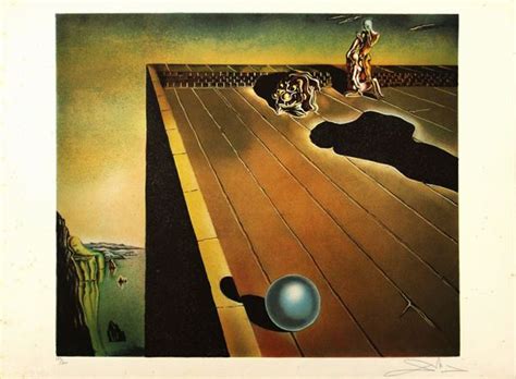 Salvador DALI Senza Titolo Litografia A Colori Su Carta Arches