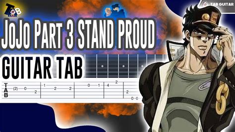 JoJo OP 3 Stardust Crusaders - STAND PROUD Guitar Tutorial Tab Chords ...