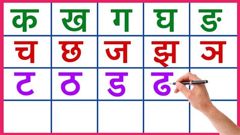 Learn Hindi Alphabets क ख ग घ हिन्दीवर्णमाला Hindi Varnamala Hindi Handwriting Ka Kha Ga