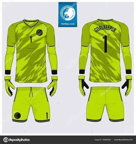 Goalkeeper Jersey Or Soccer Kit Goalkeeper Glove Template Design Long