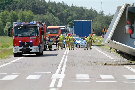 Wypadek w Jadachach Droga krajowa numer 9 była zablokowana ZDJĘCIA