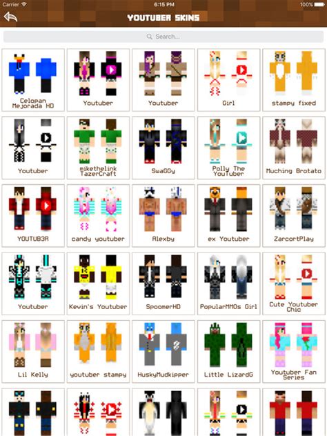 App Shopper Youtuber Skins Best Skins For Minecraft Pe Lifestyle