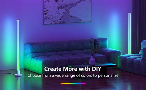 Cdkmax Rgb Floor Lamp Led Corner Lamp That Compatible With Alexa 360°rgb Smart