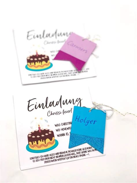 Einladungskarten Selbst Gestalten Einfache Diy Ideen Zum Geburtstag