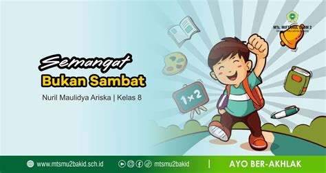 semangat bukan sambat mts miftahul ulum