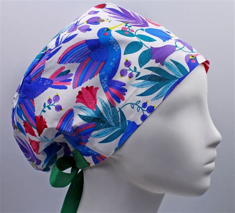 Scrub Hat Scrub Caps Scrub Cap For Women Hummingbird Hats Etsy