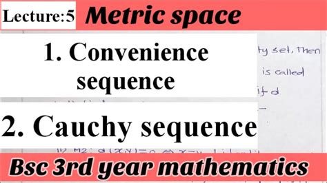 Metric Space Convenience And Cauchy Sequence In Metric Space