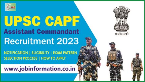 UPSC CAPF AC Recruitment 2023 Pay Upto 177500 Monthly Apply Online