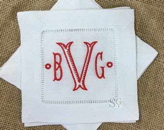 Monograms Cocktail Napkins Pillow Covers By Sewgracious