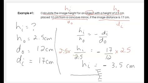 Magnification Equation Problems Youtube