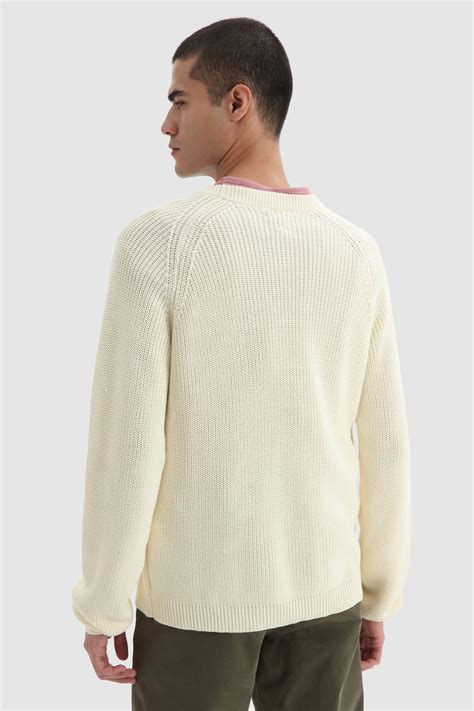 Men S Soft Cotton Rib Stitch Crewneck Sweater Staraliner