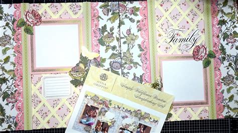 Anna Griffin Simply Wildflower Meadow Scrapbooking Kit 2 Page Layout