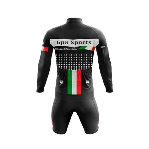 Conjunto GPX De Ciclismo Bermuda Camisa Manga Longa Italy