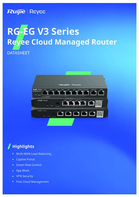 Ruijie Reyee Rg Eg210g P V3 Reyee Cloud Managed Poe Router