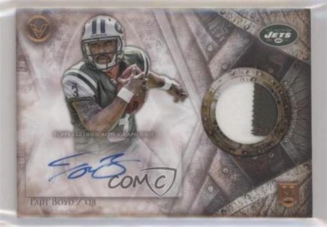 Topps Valor Shield Of Honor Tajh Boyd Soh Tb Rpa Rookie Patch