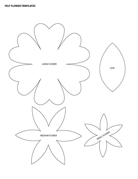 5 Best Images Of Felt Flower Patterns Printable Free Printable Felt