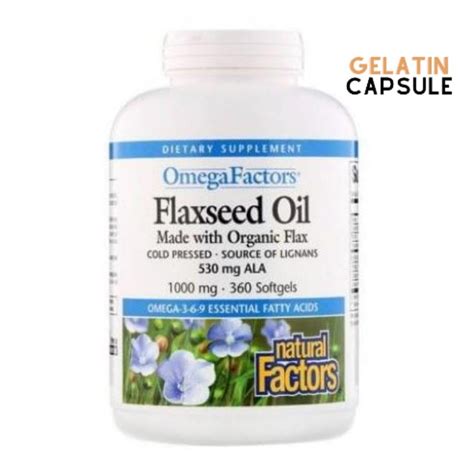 Natural Factors Omega Factors Flaxseed Oil 1000 Mg 90 360 Softgels Shopee Malaysia