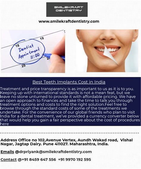 Best Teeth Implant Cost In India Smilekraft Dentistry Rdentistry