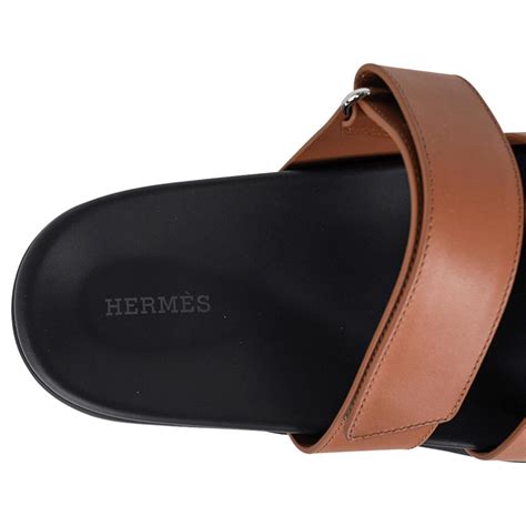 Hermes Chypre Naturel Safari Calfskin Sandal For Sale At Stdibs