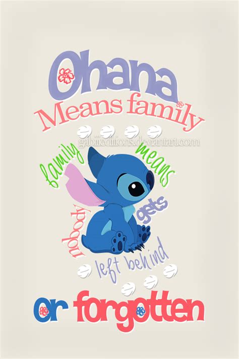 Lilo And Stitch Quote By Gabiiieditions On Deviantart