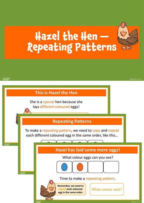 Hazel The Hen — Repeating Patterns Reception Cgp Plus