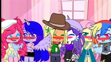 One Kiss Meme👄😘 ☘️gacha Club☘️ 🤍 Rarijack🧡💛 Flutterdash💙 E 💜twipie💖