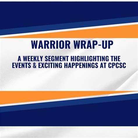 Warrior Wrap Up Ray Crowe Elementary