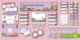 Boho Dreamscape Classroom Display Pack Teacher Made