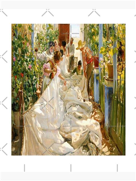 Joaquin Sorolla Sewing The Sail 1896 Poster For Sale By Sky Art 80s