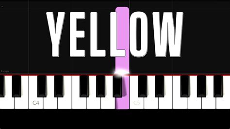 Coldplay Yellow Easy Beginner Piano Tutorial Youtube