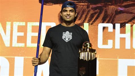 Slideshow Neeraj Chopra At BGIS 2023