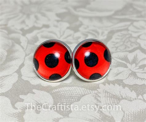 Ladybugs Miraculous Earrings Ubicaciondepersonascdmxgobmx