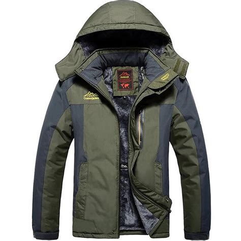 Winter Thicken Warm Jacket Men Fleece Parka Coats Plus Velvet