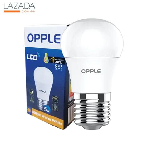 หลอดไฟ LED 5 วตต Warm White OPPLE รน Ecomax A50 E27 สนคาลด