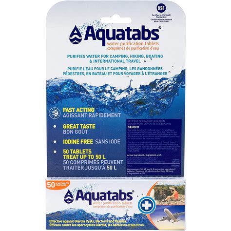 Aquatab Water Purification Tablets - 30 Pack | Shop.HalifaxTrails.ca