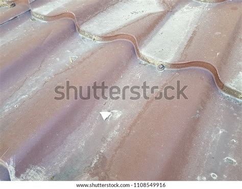 Metall Tile Roof Texture Background Modern Stock Photo