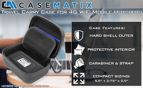 Amazon CASEMATIX 4G WiFi Hotspot Carrying Case Compatible With