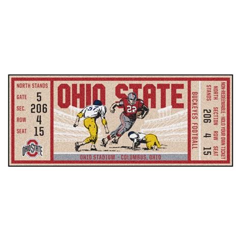 Ohio State Buckeyes Ticket Runner - Dragon Sports