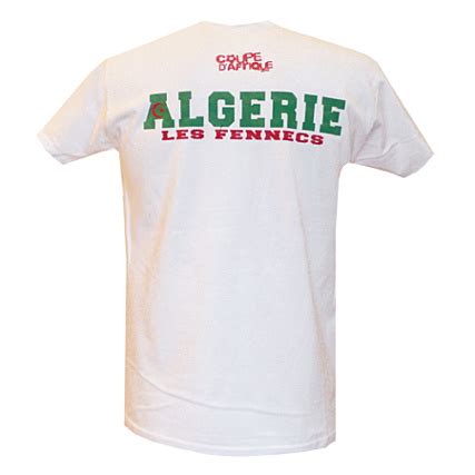 Tee Shirt Support Wear Les Fennecs d Algérie Blanc