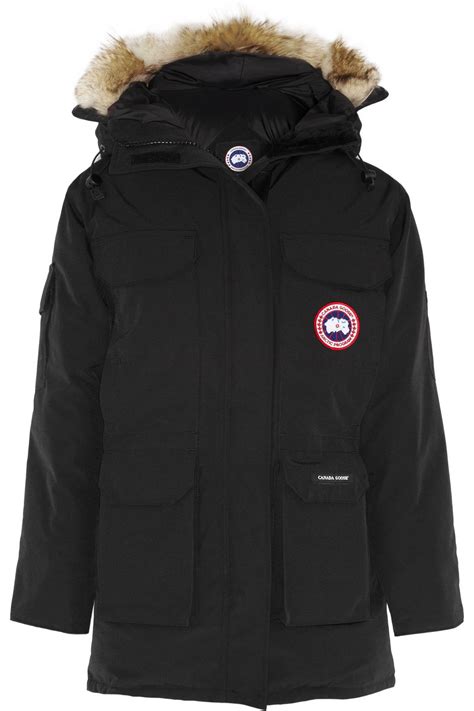 Canada Goose Expedition Coyotetrimmed Down Coat In Black Lyst