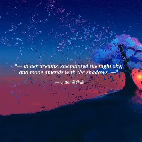 in her dreams, she pai... | Quotes & Writings by Quiet ブルー | YourQuote