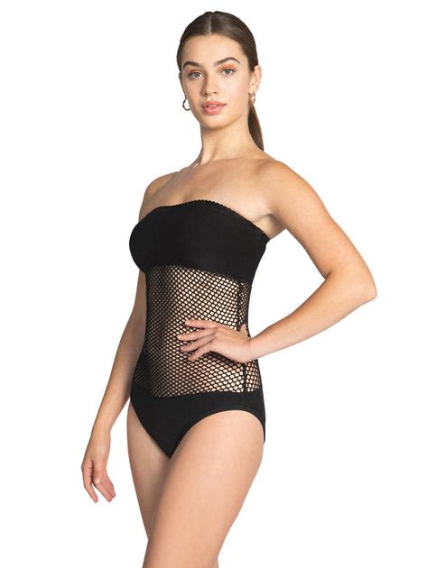 Robin Piccone Pua Bandeau One Piece 231311 Blk Swimwear World