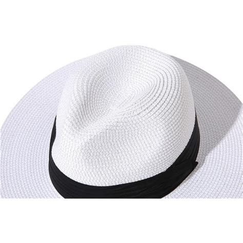 Accessories Lanzom Women Wide Brim Straw Panama Roll Up Hat Fedora