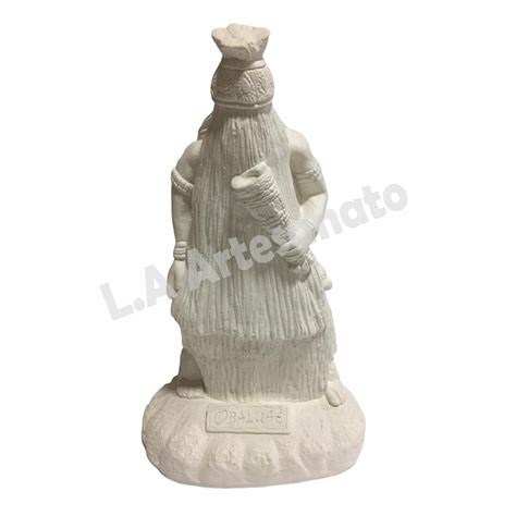 Imagem Obaluae Orixás Omulu Gesso Cru 21 Cm Para Artesanato Shopee Brasil